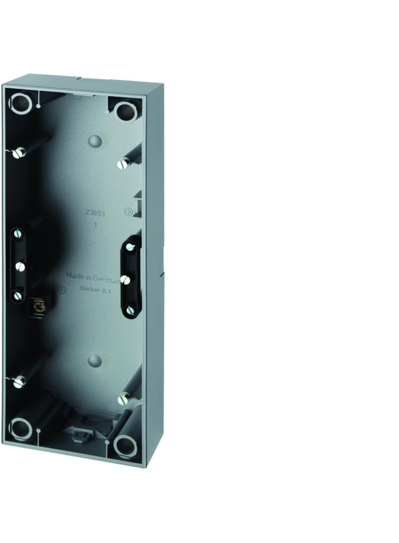 BERKER S.1 Puszka natynkowa potrójna aluminium mat 10439939 HAGER