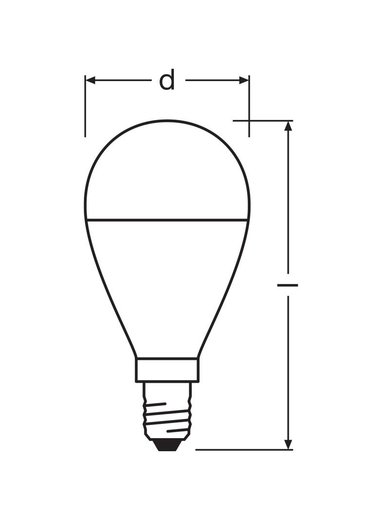 Żarówka LED E14 7,5W/840 E14 VALUE CL P FR 60 non-dim 7,5W/840 4058075311923 LEDVANCE