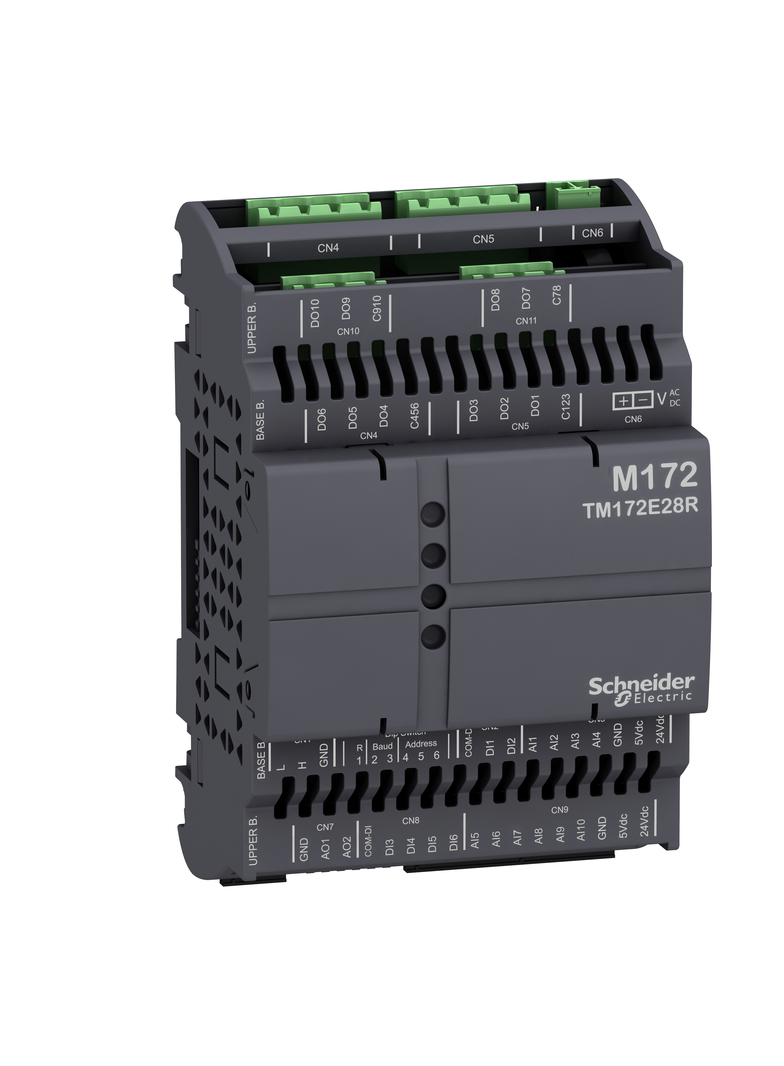 Modicon M172, Moduł rozszerzeń We/Wy PLC HVAC, 6 DI, 10 AI, 10 DO, 2 AO, CAN