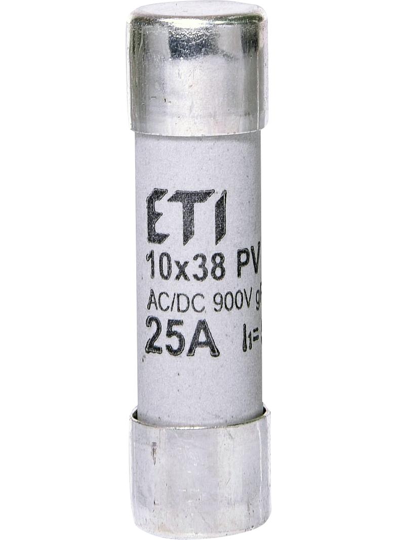 Wkładka topikowa cylindryczna PV gR 900V CH10x38 gR 25A 900V AC DC 002625035 ETI