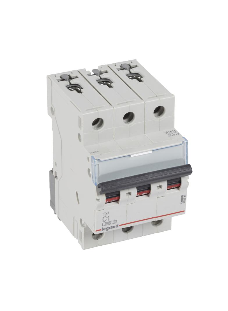 WYŁĄCZNIK NADPRĄDOWY S 303 3P C 1A 6000A SERII TX3, Legrand