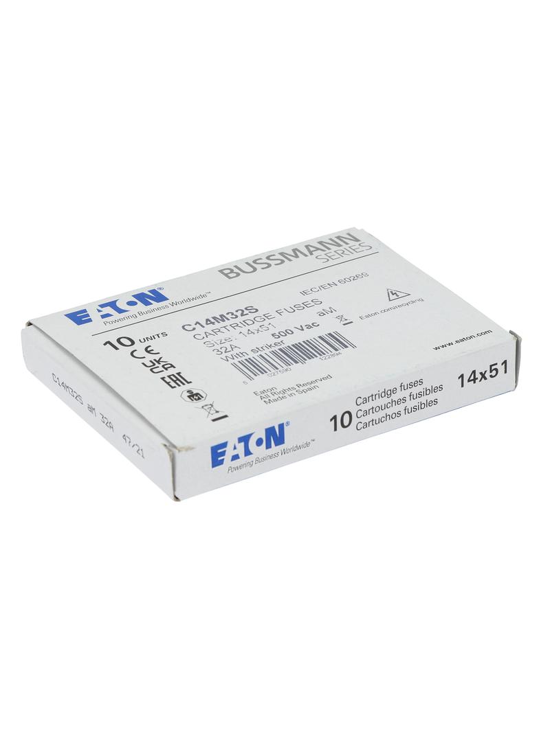 C14M32S Wkładka cylindryczna z wybijakiem 14x51 32A GG 500V AC C14M32S EATON