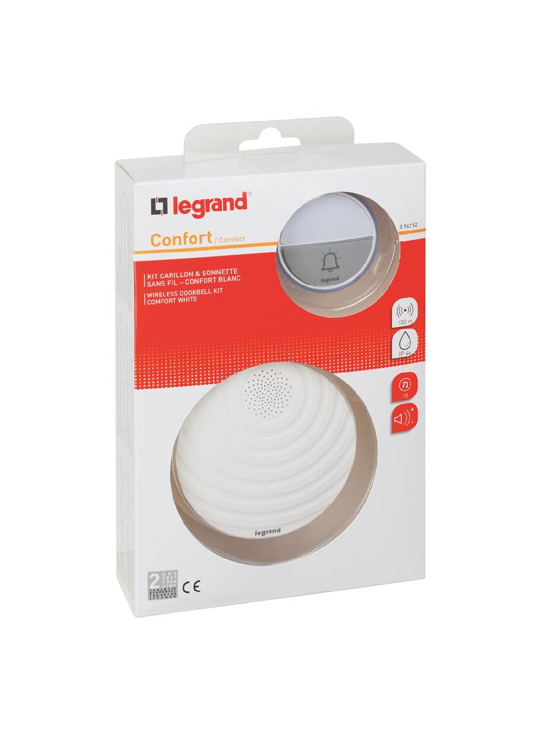 Zestaw Dzwonkowy Bezprzewodowy Comfort - Biały 094252 LEGRAND