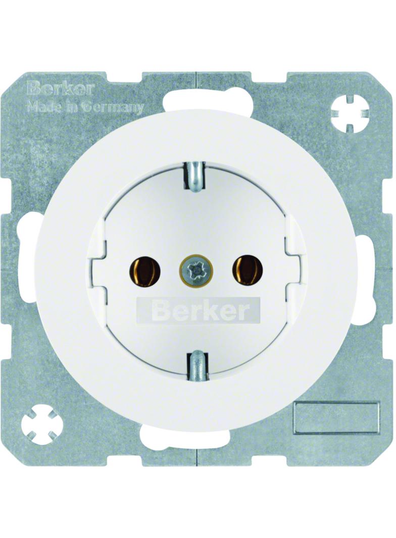 BERKER R.1/R.3 Gniazdo SCHUKO biały 47432089 HAGER
