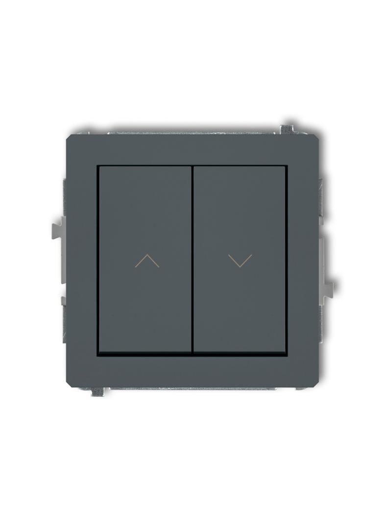 DECO Mechanizm łącznika zwierny żaluzjowego grafitowy mat