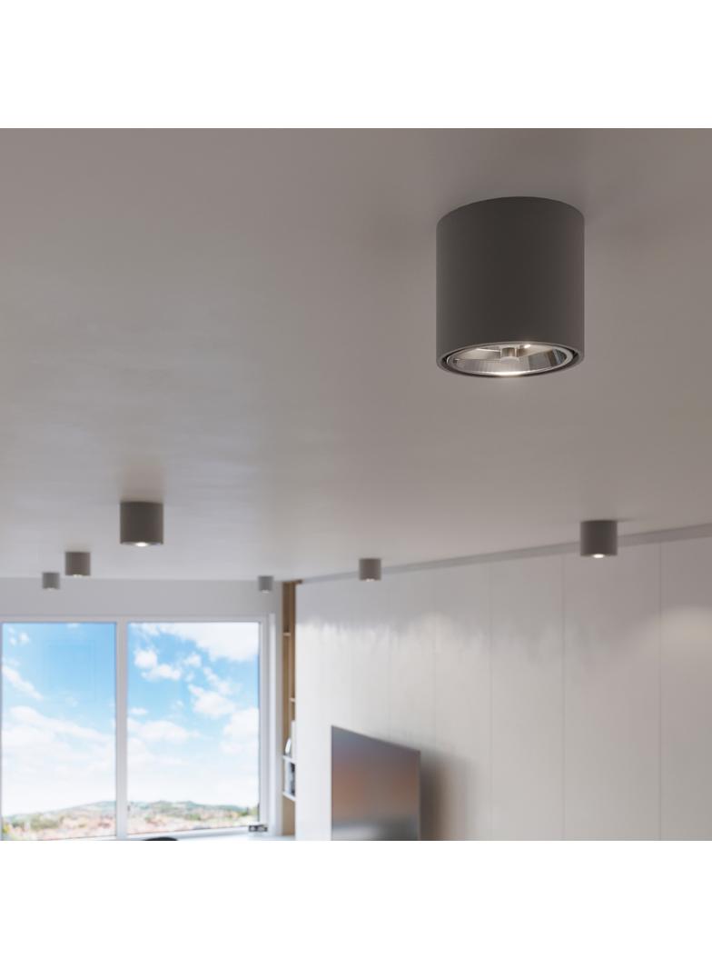 Sollux Plafon TIUBE szary SL.0696