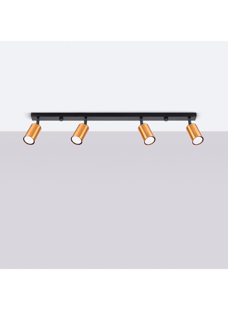 Plafon WINX 4L czarny/miedź