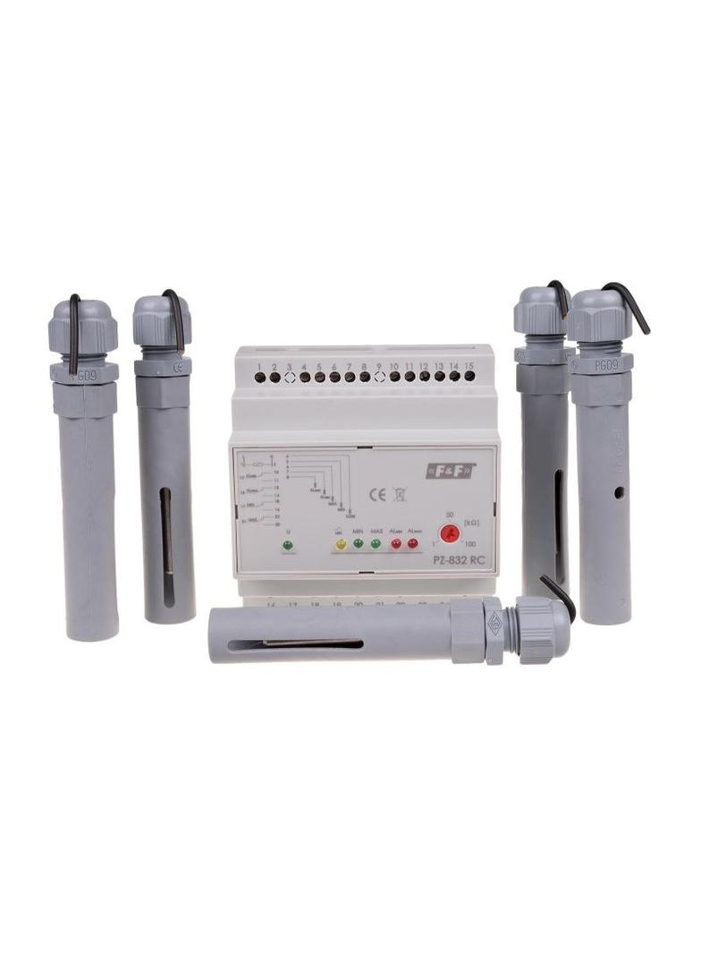 Przekaźnik kontroli poziomu cieczy bez sondy PZ-832 RC B, montaz na szynie DIN,styk: 4x1NO/NC 230V