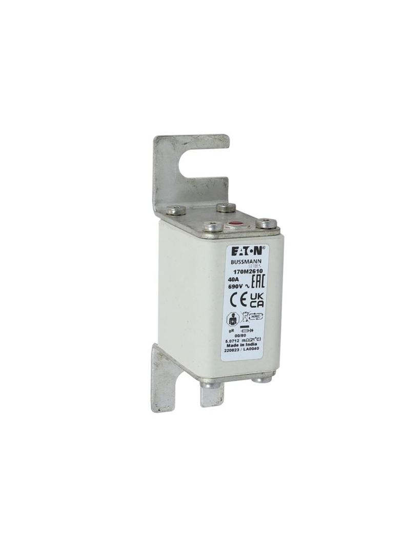 40A 690V IEC gR 00/80 SQ. BODY IND. FUSE Wkładka szybka 40A AC 690V DIN 00 30x51x100 mm g 170M2610 E