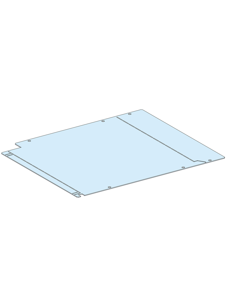 Rozdzielnice PrismaSet, zwykła przegroda do szyn poziomych 650x 800mm