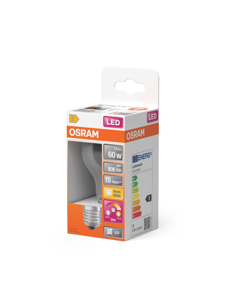 Lampa LED STAR+ GLOWdim CL A60 FILAMENT 6,5W 827 E27