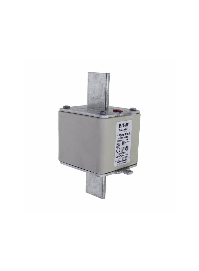 500A 690V aR DIN 3 HSDNH FUSE Wkładka szybka 500A AC 690V DIN 3 aR DIN IEC podwójny wskaźni 170M6808