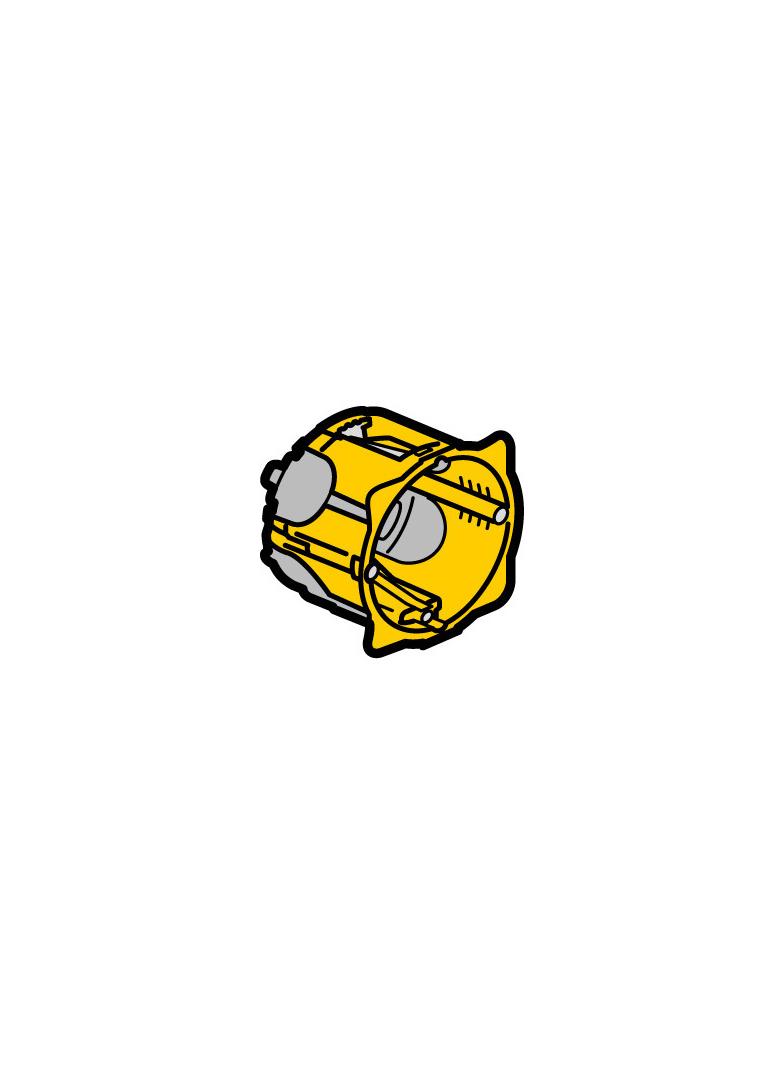 ECOBATIBOX PUSZKA POJEDYNCZA DO KARTON-GIPSU Z MEMBRANĄ 50 MM, Legrand