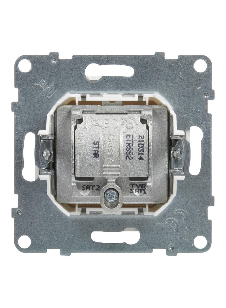 SUNO - Gniazdo TV-R-2xSAT - końcowe - 1.5 dB, Biały, Legrand