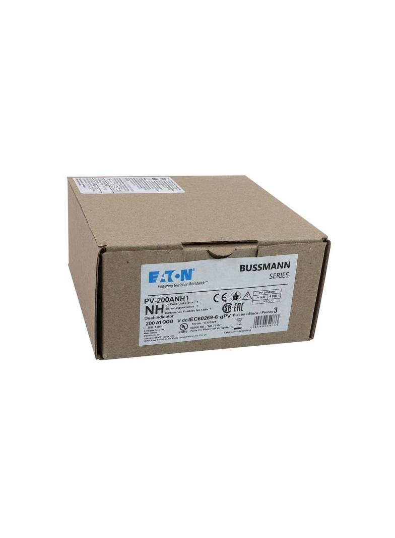 PV-200ANH1 Wkładka PV NH 200A 1000V DC PV rozmiar 1 podwójny wskaźnik PV-200ANH1 EATON