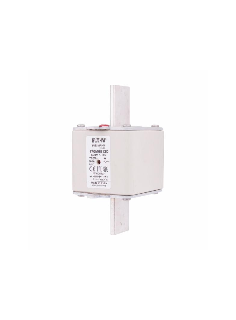 800A 690V aR DIN 3 HSDNH FUSE Wkładka szybka 800A AC 690V DIN 3 aR DIN IEC podwójny wskaźni 170M6812