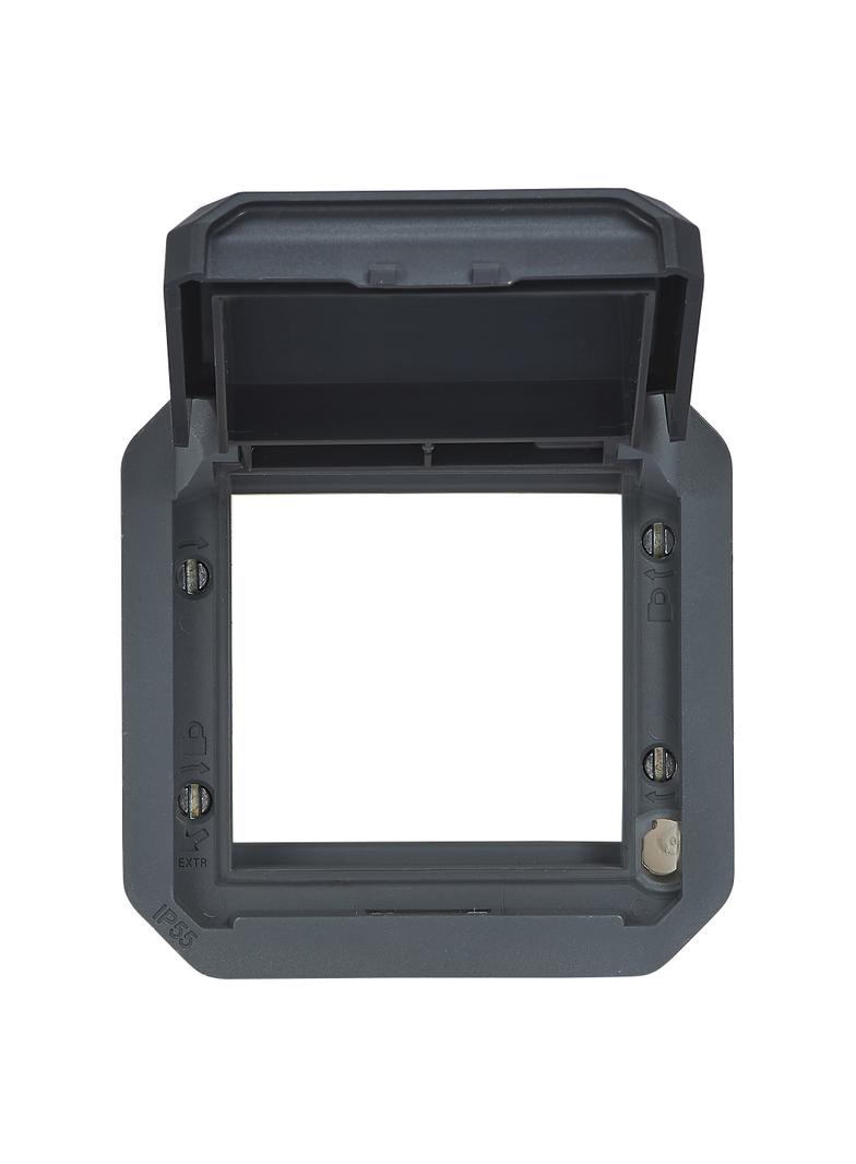 NOWE PLEXO - ADAPTER ARTEOR/MOSAIC Z PRZYCIEMNIONĄ KLAPKĄ MECHANIZM ANTRACYT