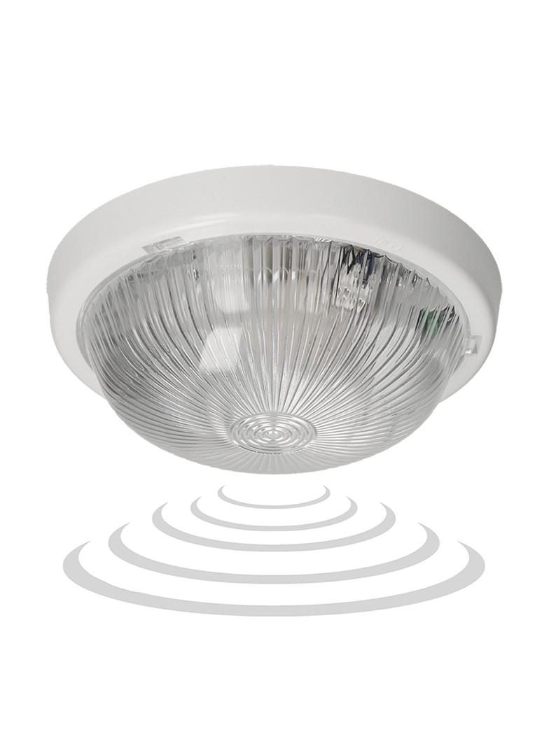 7070T-ALFA/MS oprawa oświetleniowa z mikrofalowym czujnikiem ruchu 100W E27 IP44 szkło przeźroc A221