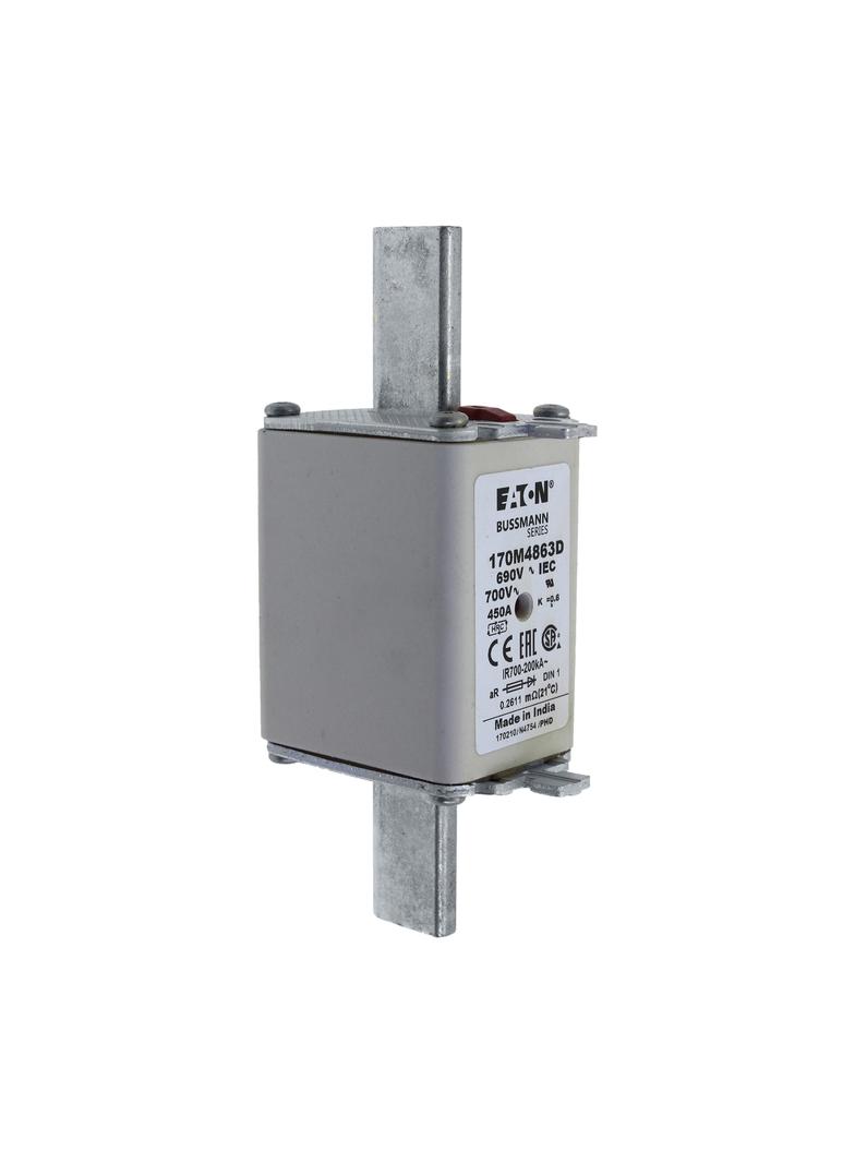 450A 690V aR DIN 1 HSDNH FUSE Wkładka szybka 450A AC 690V DIN 1 aR DIN IEC podwójny wskaźni 170M4863