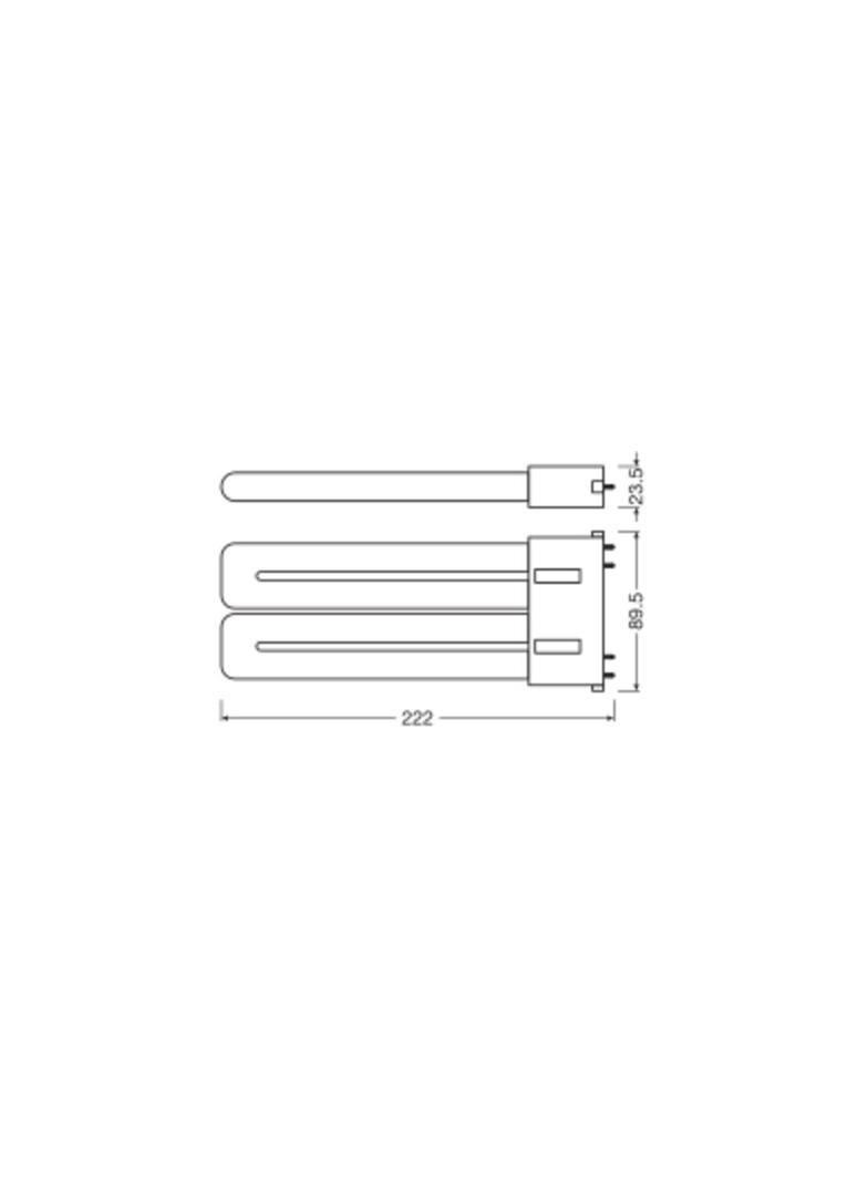 Lampa DULUX F LED FR 36 CCG, AC mains 20W 830 2G10