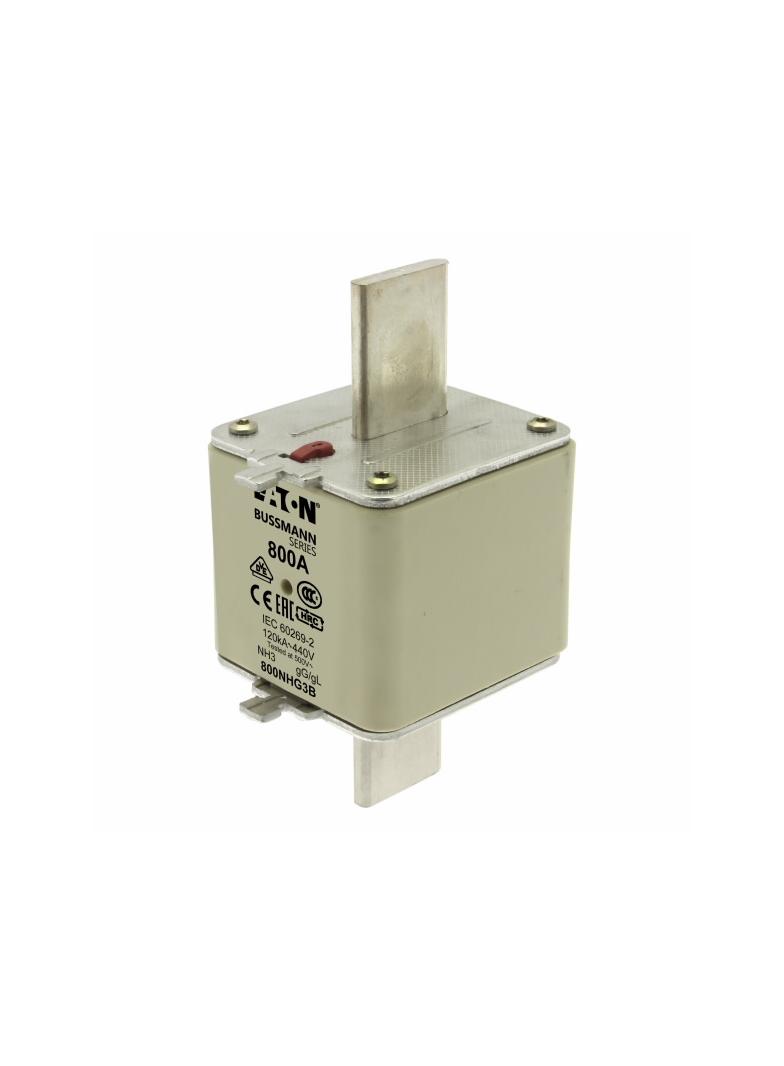NH FUSE 800A 440V GG/GL SIZE 3 Wkładka NH3 800A 500V GL/GG podwójny wskaźnik 800NHG3B EATON