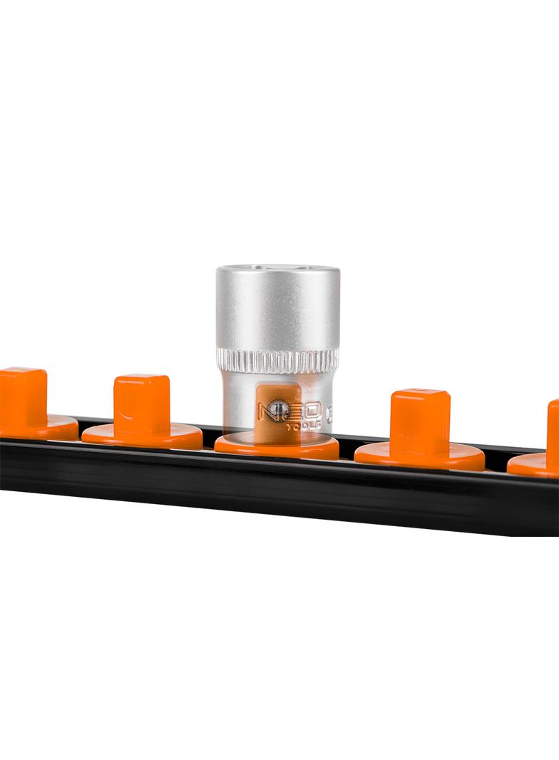 Uchwyty na nasadki 1/4", 3/8", 1/2" - zestaw 6 szt.