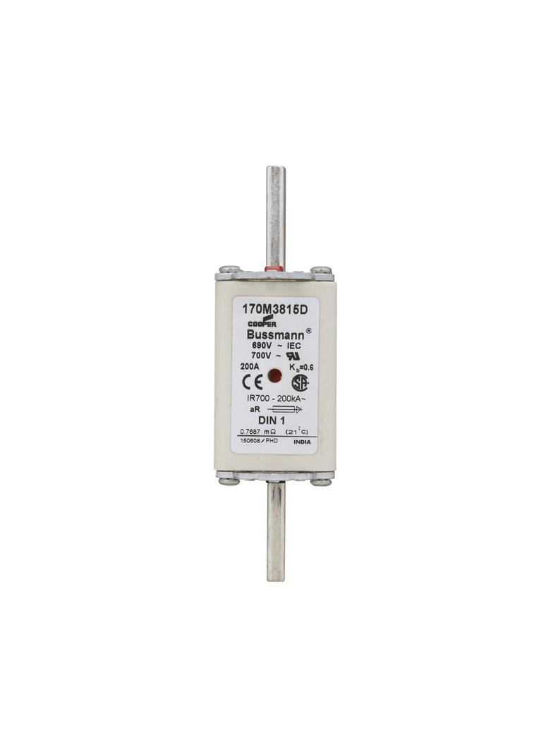 FUSE 200A 690V aR DIN 1 HSDNH Wkładka szybka 200A 690V aR DIN 1 podwójny wskaźnik 170M3815D EATON