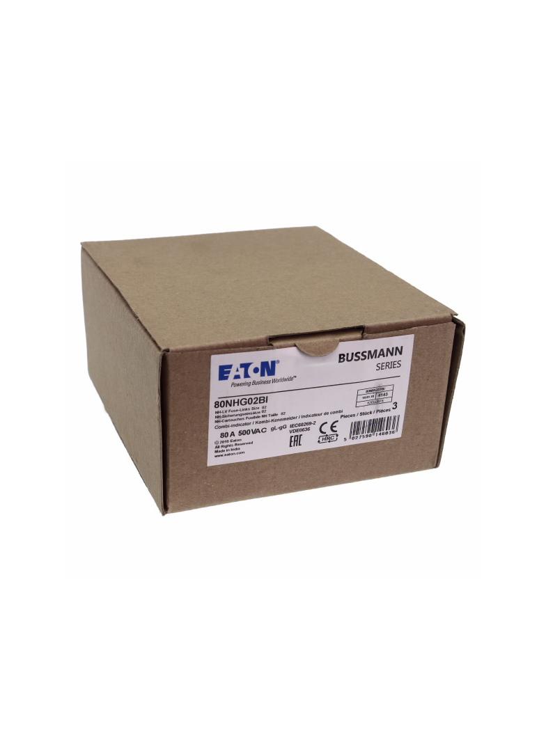 80NHG02BI Wkładka NH 80A 500V GL/GG rozmiar 02 80NHG02BI EATON