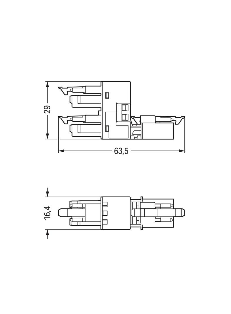 h-Verteiler. St / Bu?Bu. 3-pol. 3x V
