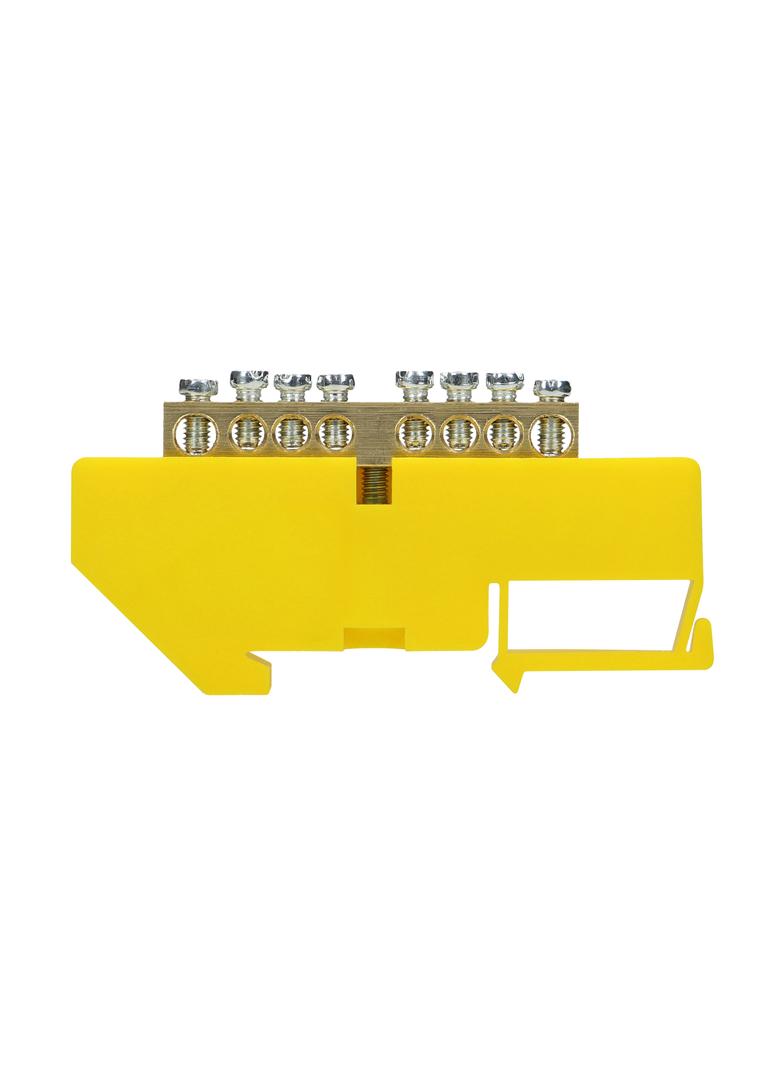 Listwa zaciskowa PE na szynę TH35 8 przewodów żółta OR-LZ-8204/8/Y ORNO