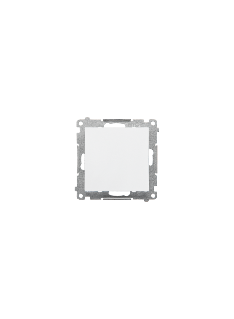 Simon 55 Przycisk zwierny pojedynczy zwierny bez piktogramu szybkozłączka Biały mat