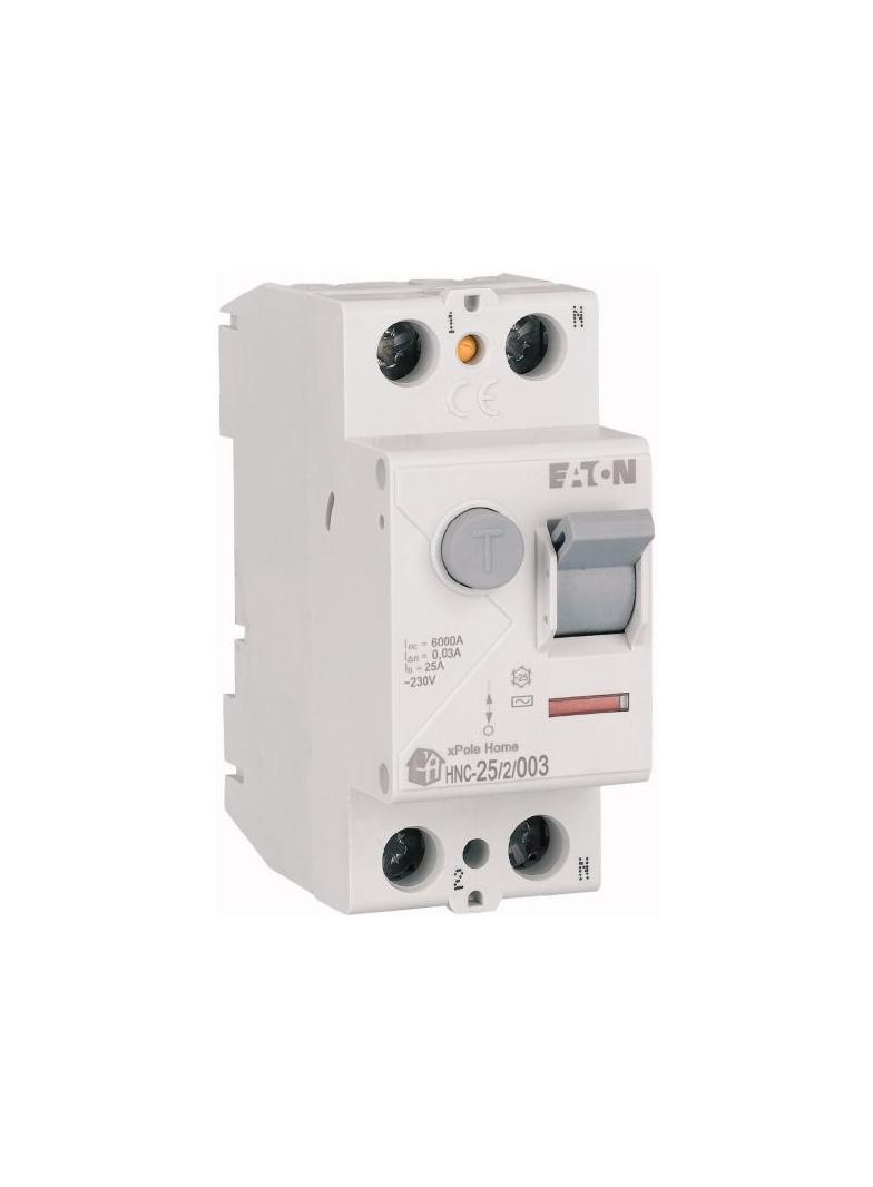 HNC-25/2/003 Wyłącznik różnicowoprądowy 6kA 25A 2P 30mA typ AC 194690 EATON