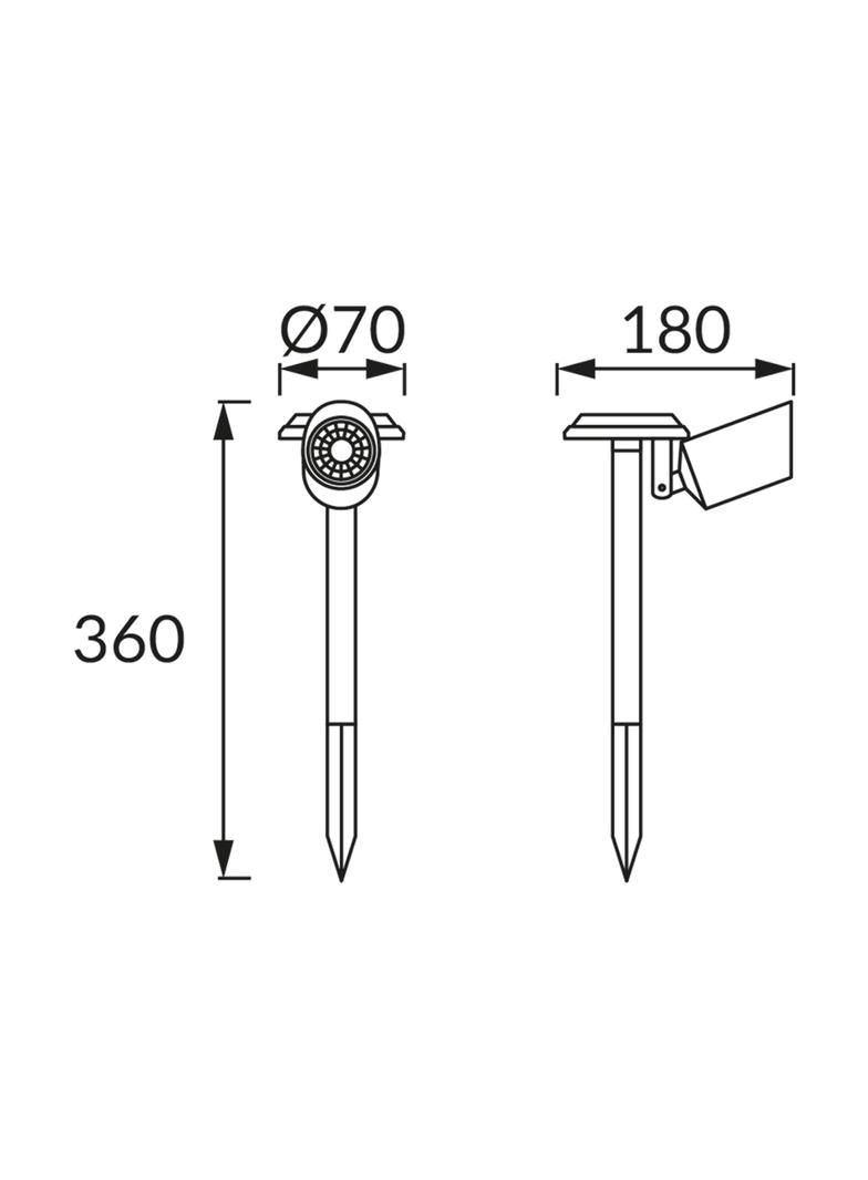 Lampa solarna LED ZLATAN LED 0,18W 6500K