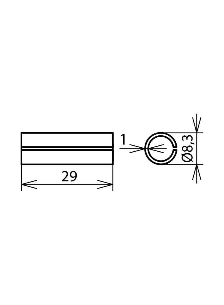 Tuleja bimetaliczna Al na zewn. Cu wewn.