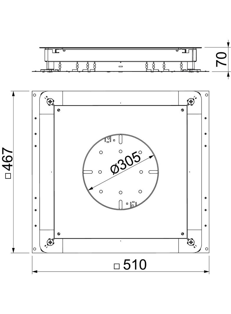 UGD350-3R9, PUSZKA PODPODŁOGOWA