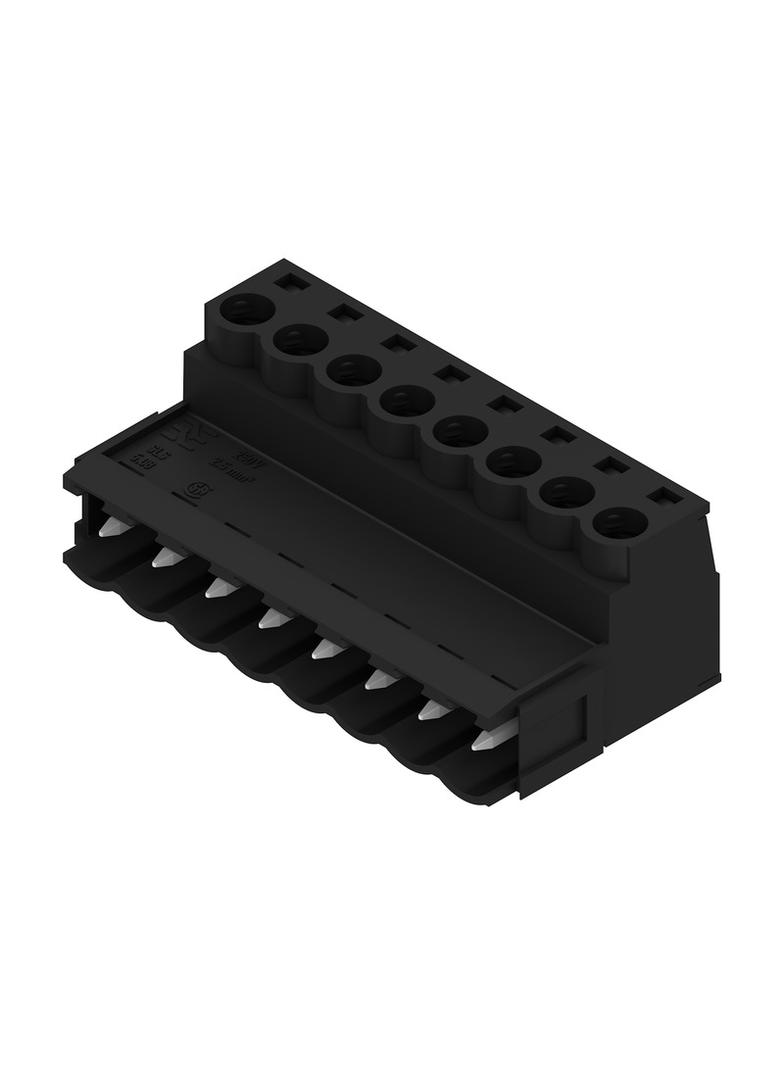 SLS 5.08/08/180B SN BK BX Wtyk PCB (złącze wiązki), 5.08 mm, Liczba biegunów: 8, Przyłącze z jarzmem /42szt./ 1645290000 WEIDMÜLLER