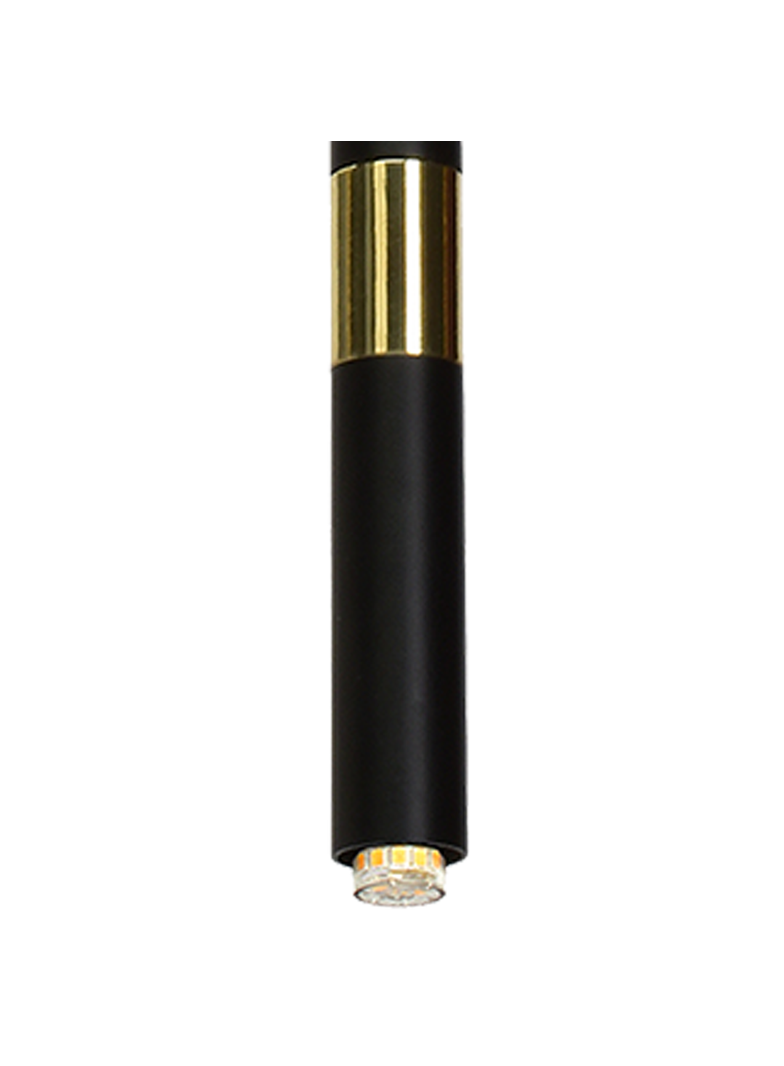 lampa wisząca Monza G9 czarno/złota MLP6333 Milagro