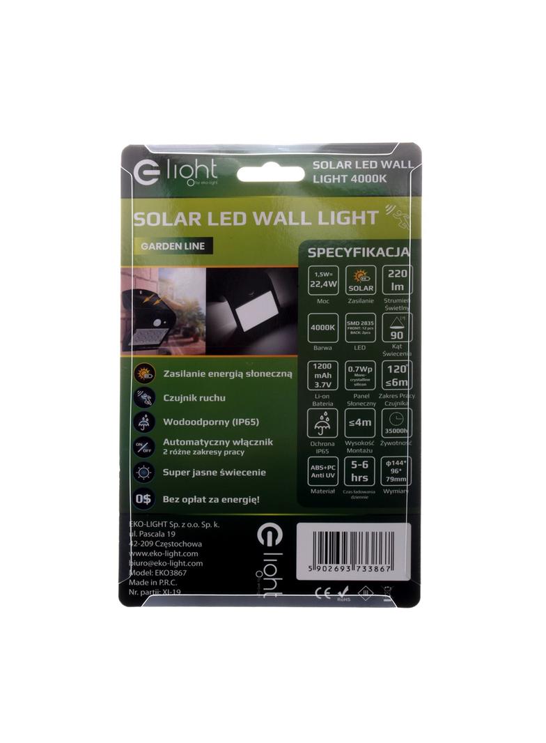 Lampka Solarna Butterfly Czarna 1,5W