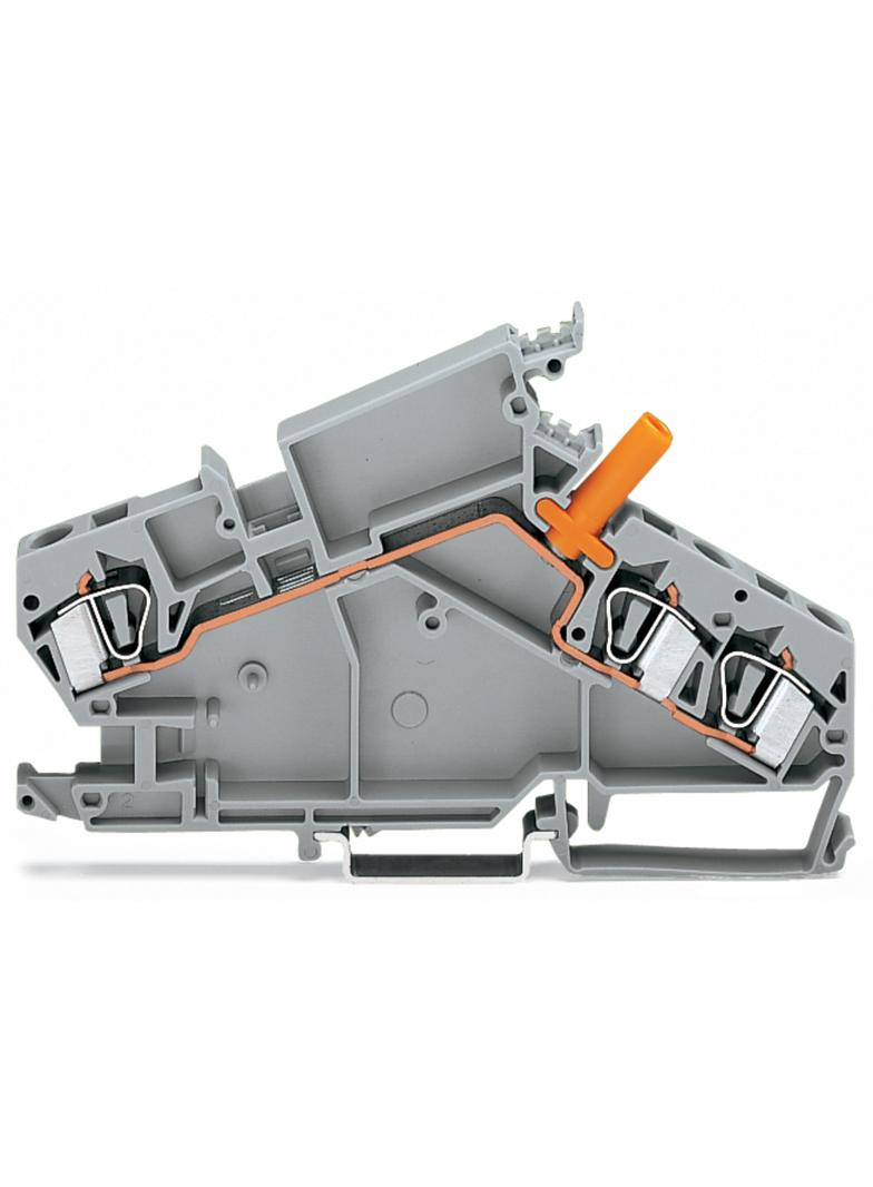 Złączka przelotowa 6mm2 do przekladnikow napieciowych szara 282‑866 /20szt./ WAGO