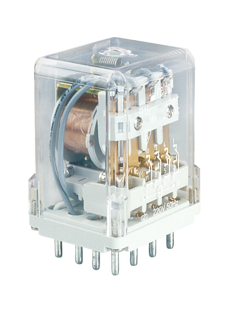Przekaźnik przemysłowy 4P 10A 120V DC AgNi R15‑2014‑23‑1120‑K 864024 RELPOL