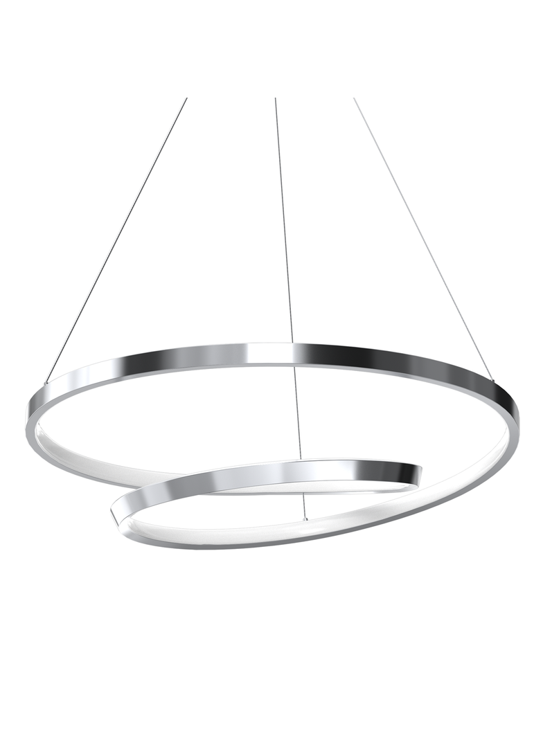 MILAGRO Lampa wisząca LUCERO CHROME 48W LED