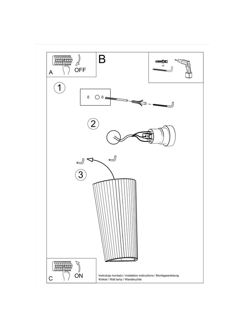 Sollux Kinkiet ceramiczny LANA SL.0838