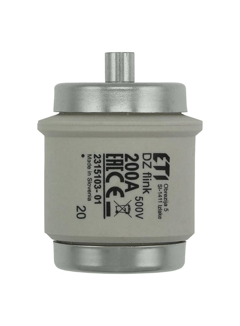 FUSE 200A DV 500V TYPE DZ Wkładka DV 200A DZ 500VAC E200 200D200Q EATON