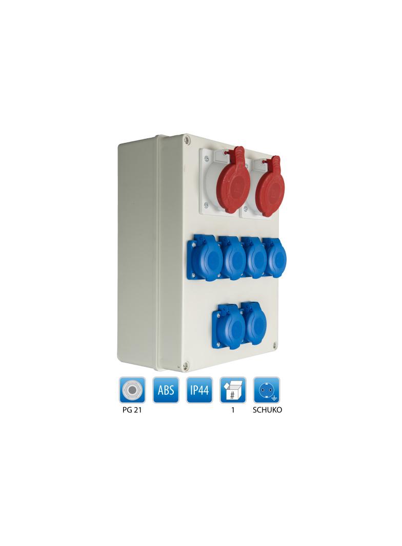 Rozdzielnica R-BOX 300, 2x16/5p, 6x250V B.18.307 PAWBOL