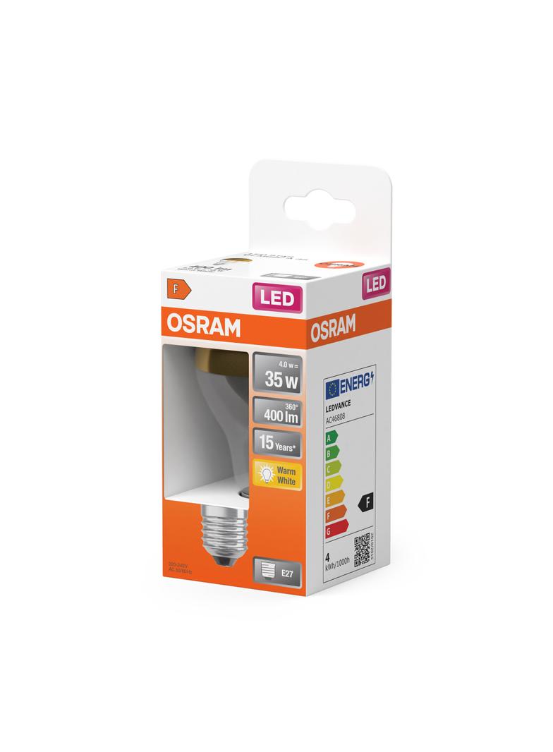 LED STAR CL A FIL Mirror Gold 37 non-dim 4W 827 E27 LAMPA LED LEDVANCE