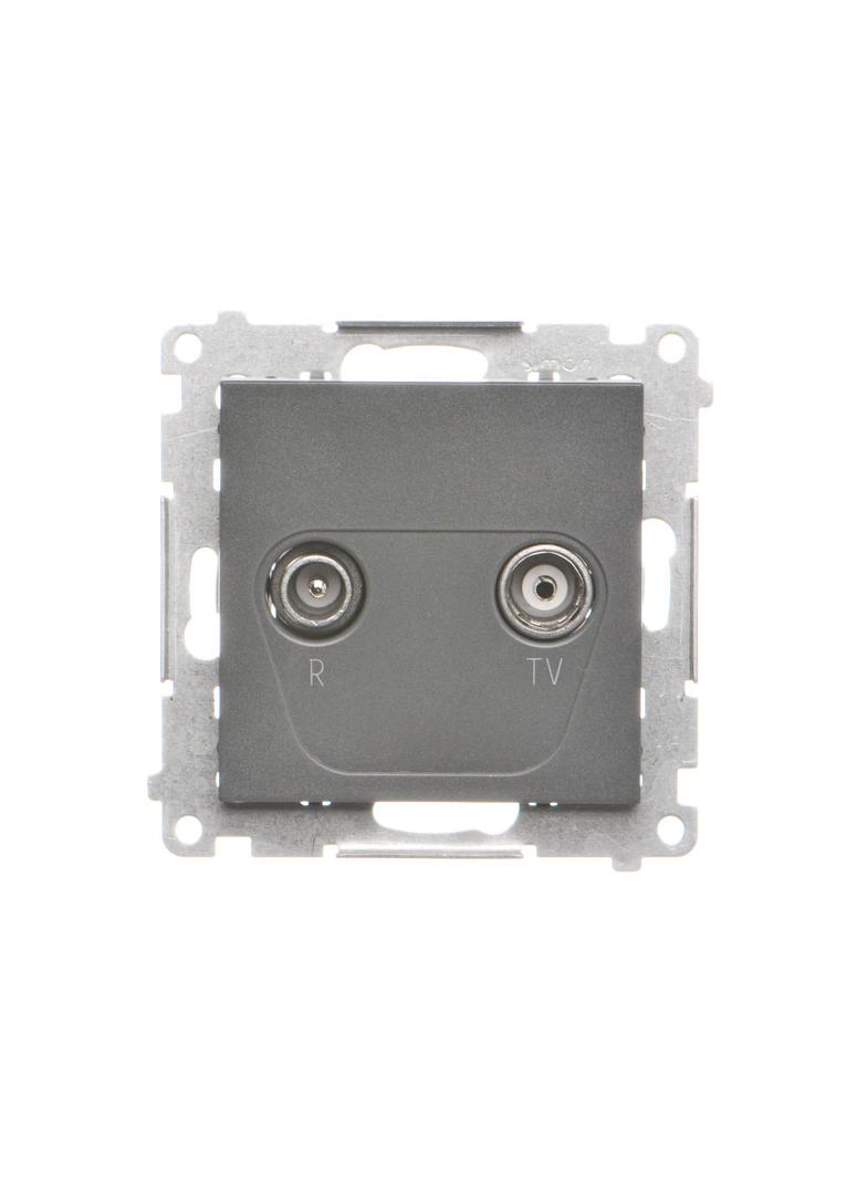 Simon 55 Gniazdo antenowe R-TV końcowe separowane 1x Wejście: 5÷862 MHz Grafitowy mat