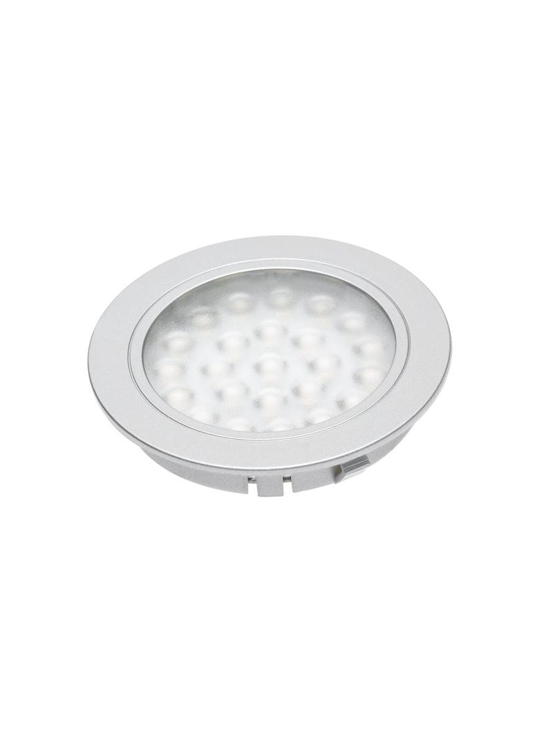 OPRAWA LEDOWA WPUSZCZANA ALVARO, 12V DC, 1.7W, 24 SMD3528, CIEPŁY BIAŁY, 2m PRZEWÓD Z MINIAMP (2 WKR