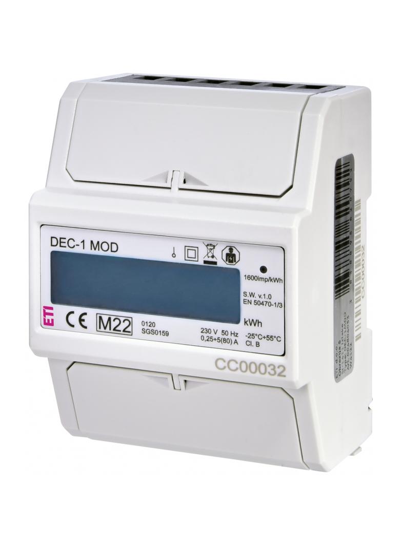 Wskaźnik zużycia energii 1-fazowy z modbus DEC-1MOD 004804053 ETI