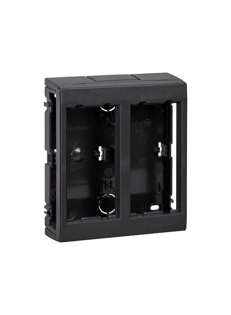 Simon Connect Obudowa natynkowa 2-modułowa 4x K45 szary grafit