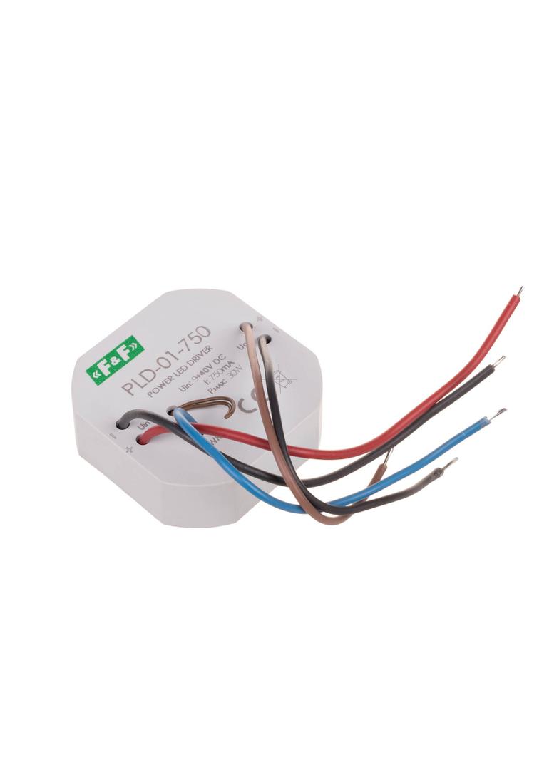 zasilacz LED mocy nap. wej. 5÷40V DC, montaż w puszce O61, 750W